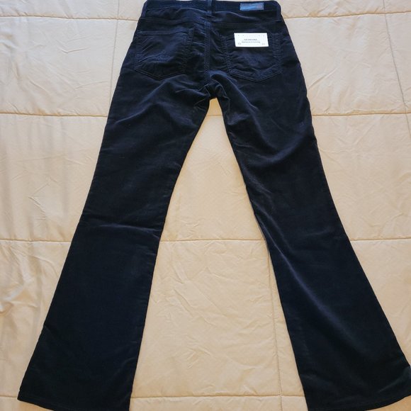 AG Jeans THE JODI HIGH-RISE SLIM FLARE CROP IN SUPER BLACK - Picture 13 of 16